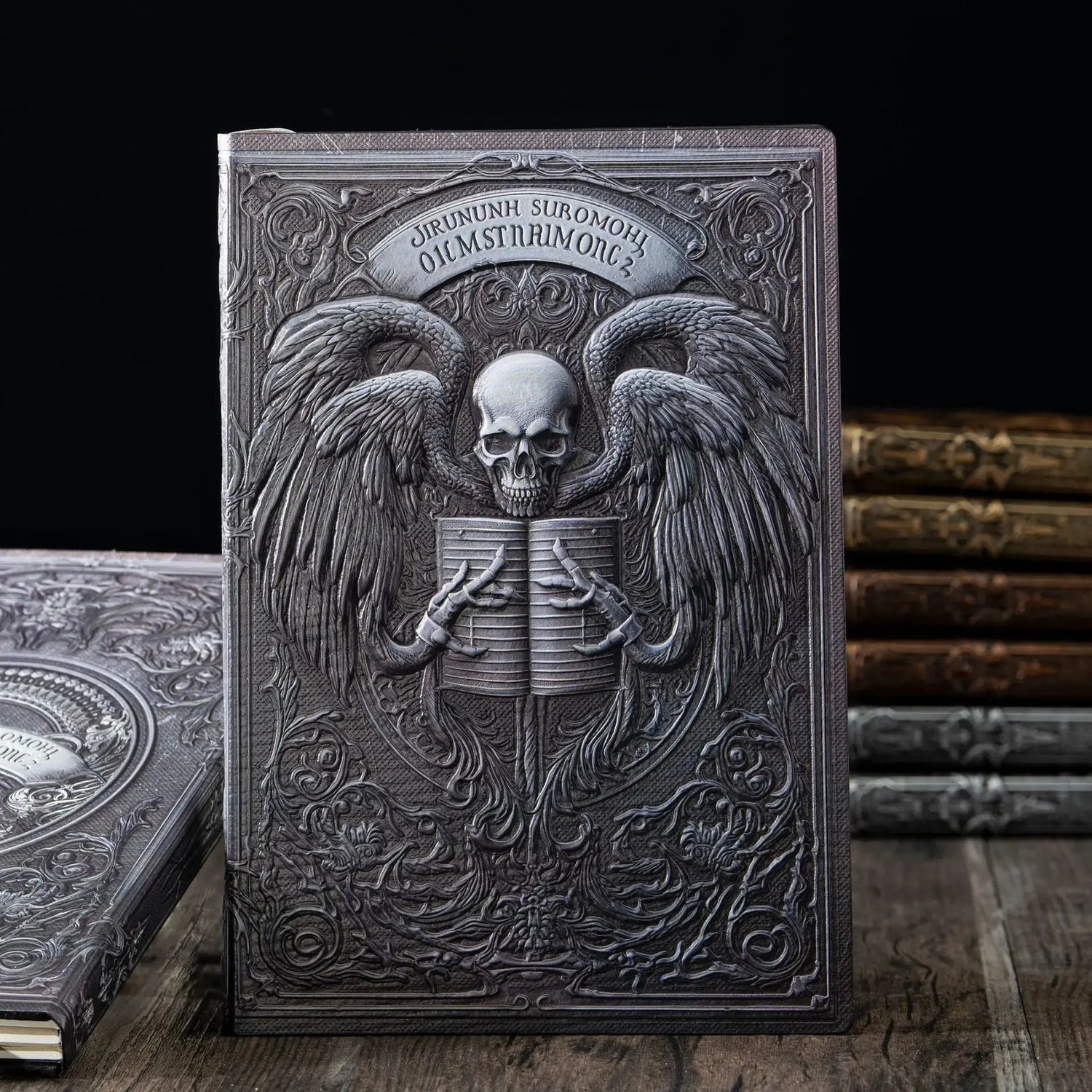 Death Angel Relief Notebook – 100 Sheets Leather Diary with 3D Embossed Cover, 8.5x5.7" Journal for Gift & Office Use Gamers Guild