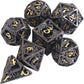 7-Piece Hollow Flying Dragon Metal Dice Set – Polyhedral RPG Dice for Dungeons & Dragons, Pathfinder & Tabletop Games Gamers Guild