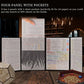 Faux Leather Embossed Dragon & Mimic DM Screen – 4-Panel Dungeon Master Screen with Pockets for Dungeons & Dragons & TTRPGs Gamers Guild