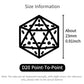 Crystal Quartz D20 – Handwritten Font Gemstone Dice for DND, Pathfinder & RPG Star Path Adventures Gamers Guild