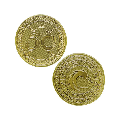 DND Metal Coin – 1-Piece Fantasy Gaming Token  Pirate Treasure Prop for Board Games & RPGs Gamers Guild