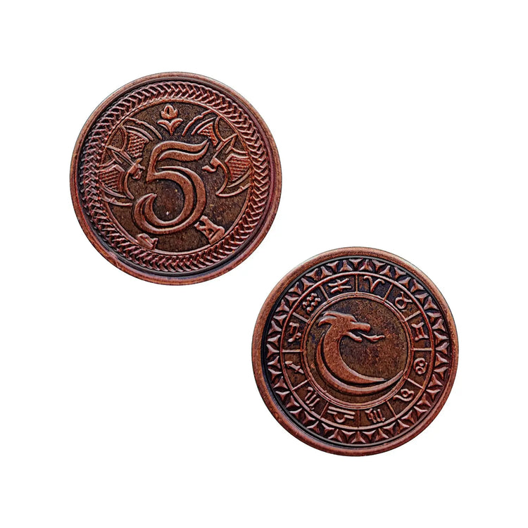 DND Metal Coin – 1-Piece Fantasy Gaming Token  Pirate Treasure Prop for Board Games & RPGs Gamers Guild