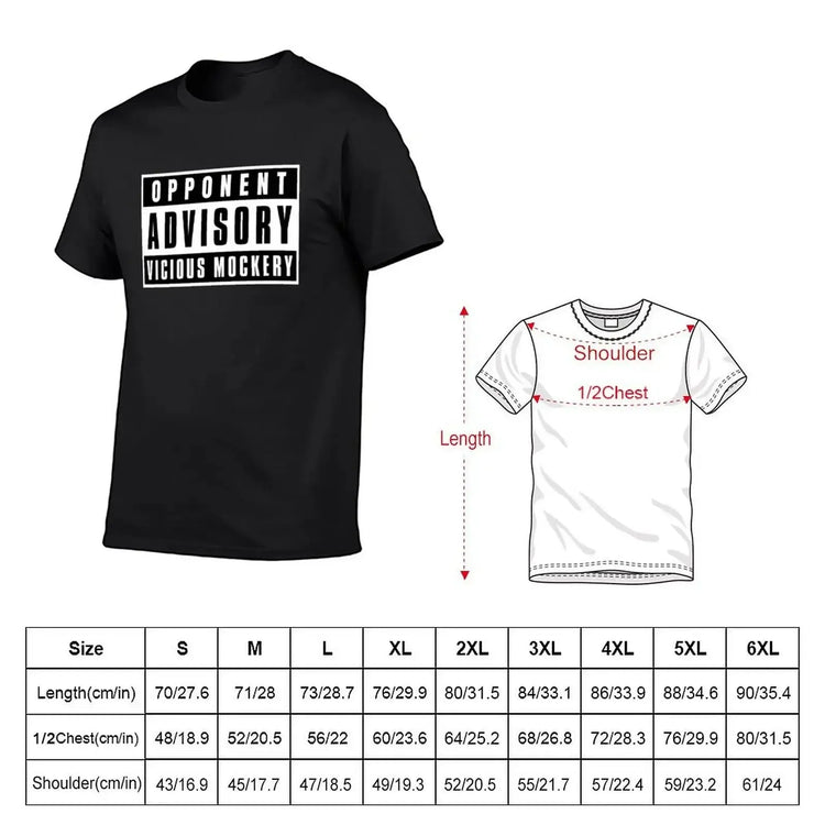 Opponent Advisory: Vicious Mockery T-Shirt – Funny DND Bard Spell Tee | Plus Size RPG Top for Men Gamers Guild
