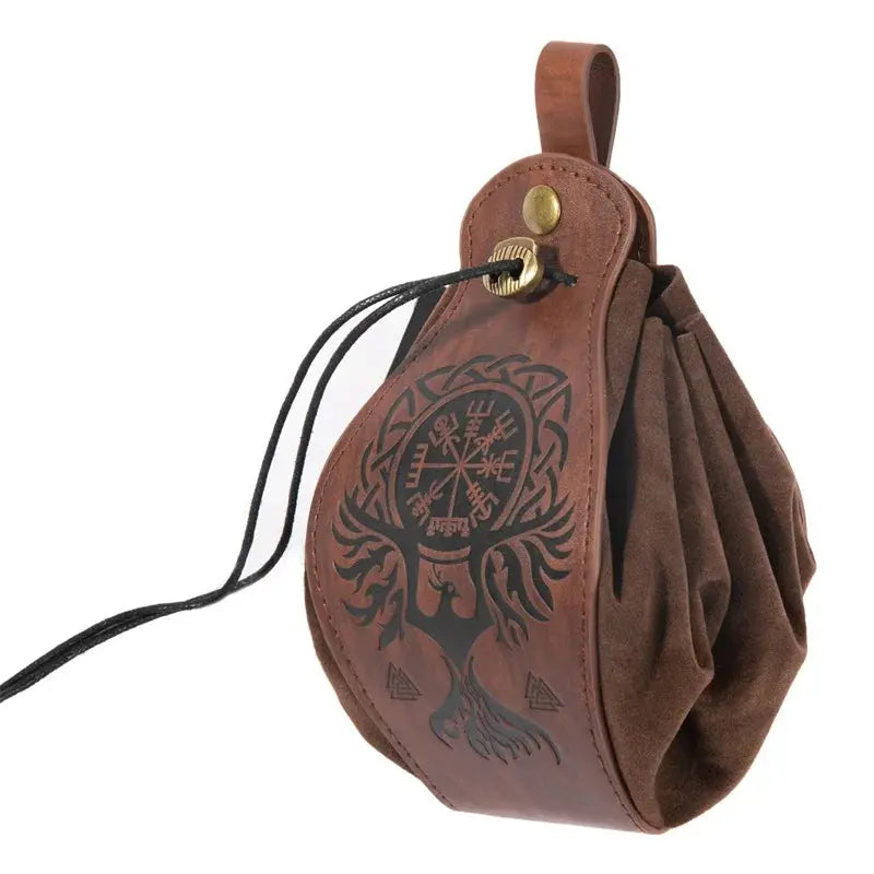 PU Leather Bag For DND Dice Game Tray 5 Celtic Designs Cute Drawstring Pouch For D&D Roleplaying RPG Gift Ideas Coin Purse Gamers Guild
