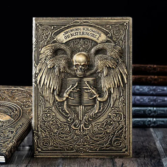 Death Angel Relief Notebook – 100 Sheets Leather Diary with 3D Embossed Cover, 8.5x5.7" Journal for Gift & Office Use Gamers Guild