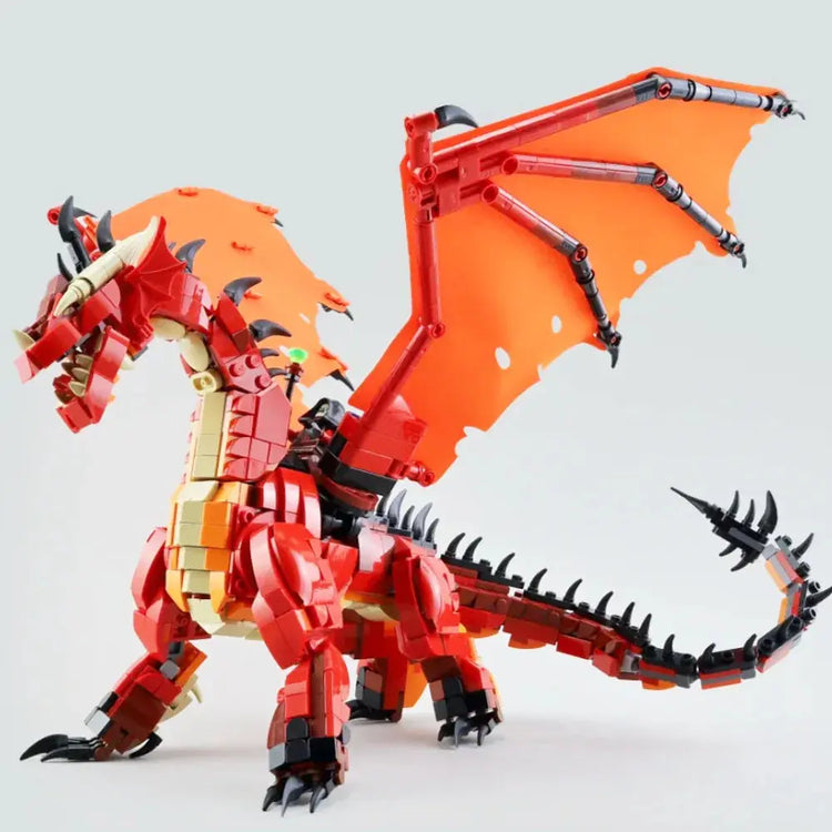Red Dragon’s Tale – 3745pcs Fantasy Building Block Set for Dungeons & Tabletop Display Gamers Guild
