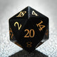 Black Obsidian Pirate Dice Set – 7-Piece Metal Polyhedral Dice for DND, RPG & Tabletop Questing Gamers Guild