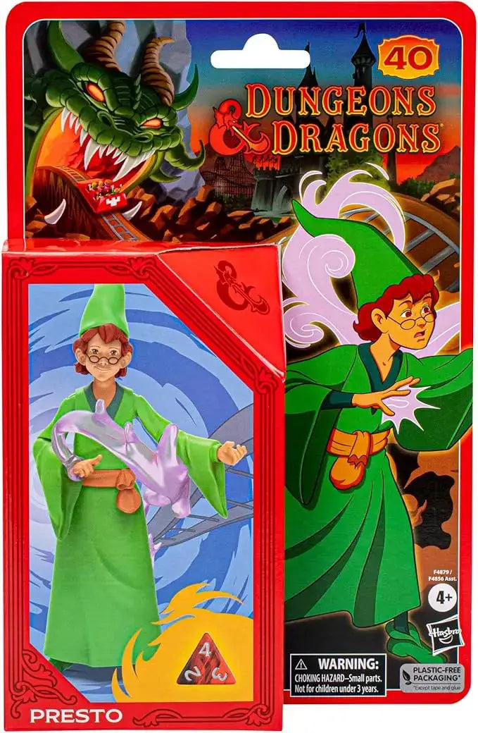 D&D Cartoon Classics Action Figures – Sheila, Eric & Presto 6-Inch Collectibles with Exclusive Dice by Hasbro Gamers Guild