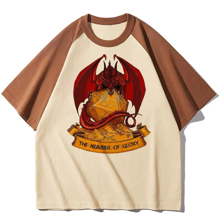Dungeons & Dragons Women’s Cartoon Graphic Tee – Funny Casual T-Shirt with O-Neck, Half Sleeves & Broadcloth Comfort Gamers Guild