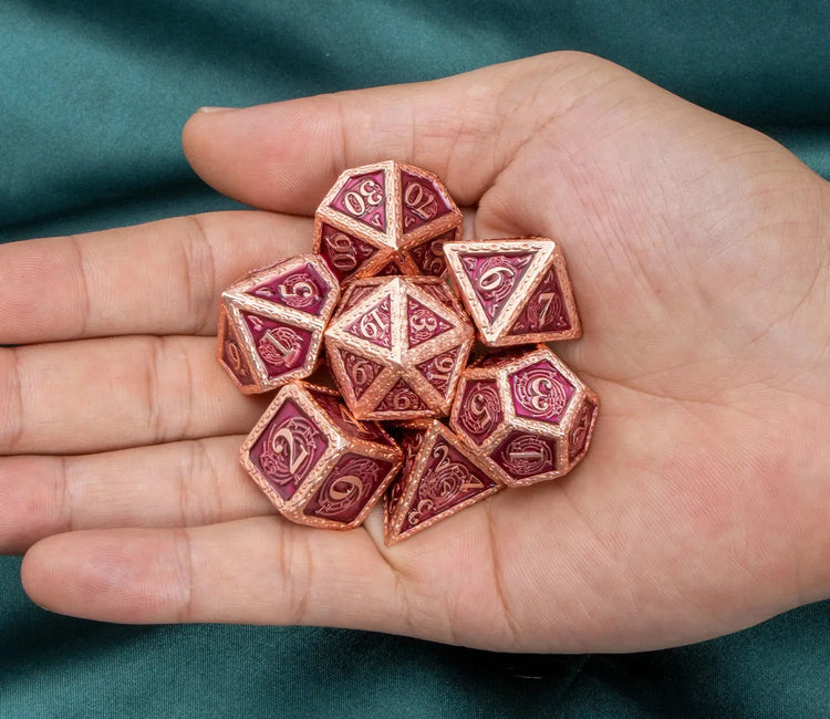 Music DND Metal Dice Set – Polyhedral Dice for Dungeons & Dragons, Pathfinder & RPGs Gamers Guild