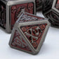 ARUOHHA Black & Red Skull Metal Dice Set – Polyhedral Dice for D&D, Pathfinder & RPGs Gamers Guild