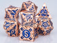 7-Piece Red Sharp Edge Metal Dice Set – Premium Polyhedral DND Dice for Dungeons & Dragons & RPG Tabletop Games Gamers Guild