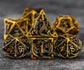 7-Piece Hollow Dragon Metal Dice Set – Intricately Carved Polyhedral Dice for D&D, Pathfinder & RPG Tabletop Games Gamers Guild