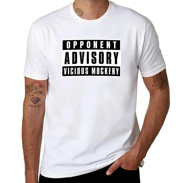 Opponent Advisory: Vicious Mockery T-Shirt – Funny DND Bard Spell Tee | Plus Size RPG Top for Men Gamers Guild