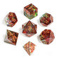1–7 Piece Brown Field Green Pirate Ship Metal Dice Set – Sharp Edge Polyhedral Dice for Dungeons & Dragons, Pathfinder & RPG Tabletop Games Gamers Guild