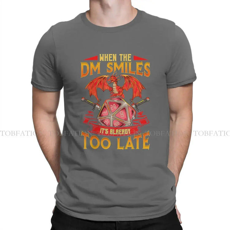 When the DM Smiles T-Shirt – Funny DnD Cotton Tee | Casual Unisex Gamer Shirt for Adults Gamers Guild