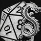Dragon Poly Dice DnD T-Shirt – Elegant Cotton Tee | Dungeon Dice d20 Shirt for Men Gamers Guild