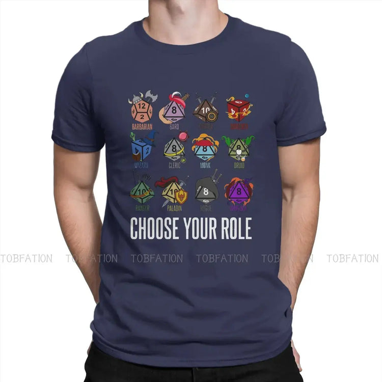 TOBFATION DnD Character Class Tee – Loose Fit Cotton Shirt for Casual Wear & RPG Fans Gamers Guild