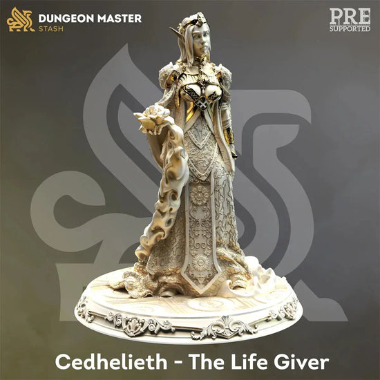Divine Awakening Miniature Set – Goddess, Angel, Death Wizard, Dragon & Dungeon Team (Unpainted Resin) Gamers Guild