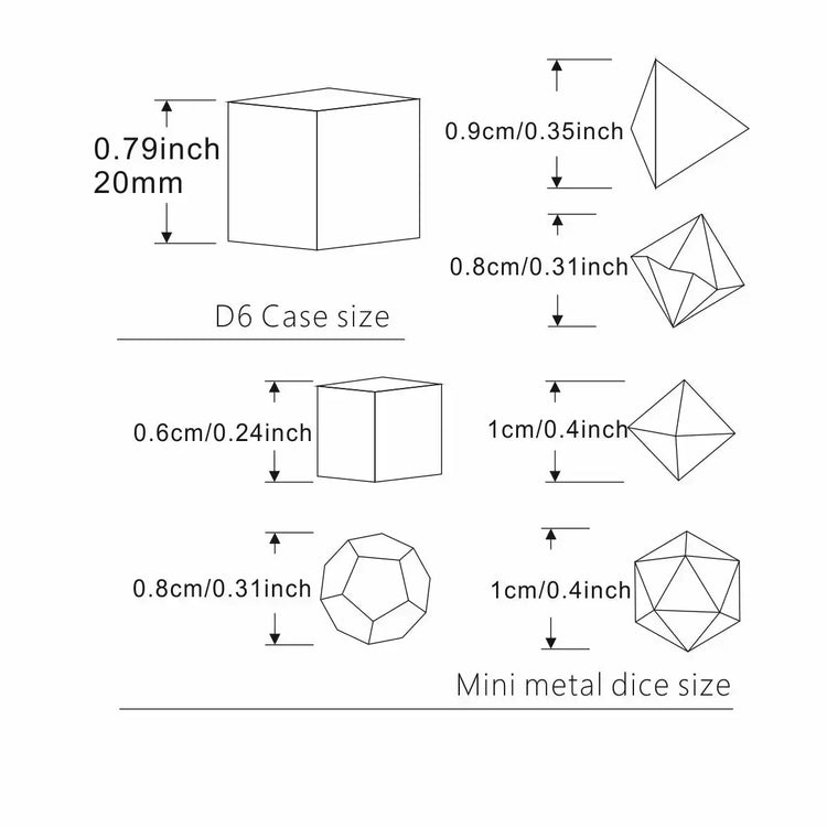 Product Title: Mini Metal Dice Set with D6 Case – 7-Piece Portable Polyhedral Dice Kit for D&D, RPG & Board Games Gamers Guild
