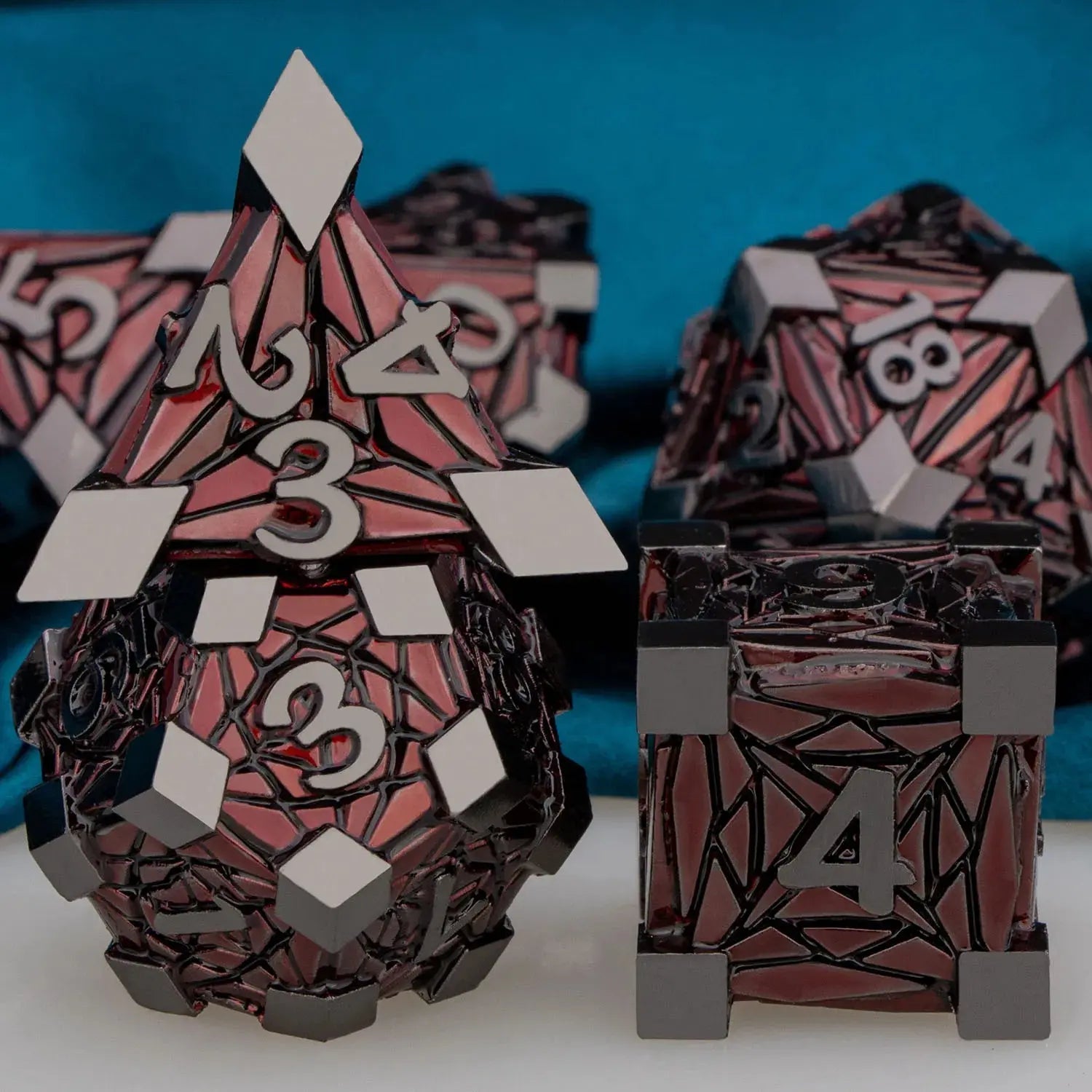 DND Metal Polyhedral Dice Set – Heavy RPG Dice for Dungeons & Dragons, Pathfinder & Tabletop Games Gamers Guild