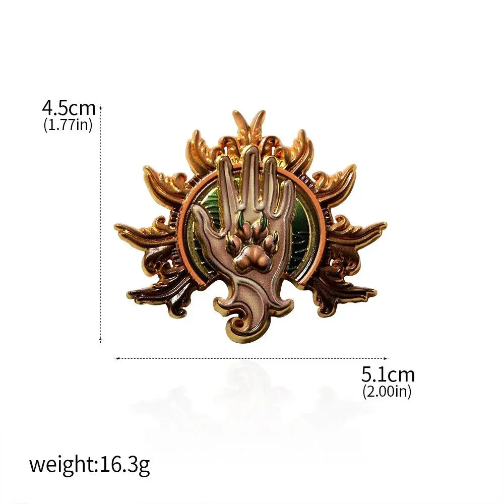 Baldur’s Gate 3 Cosplay Badge Pins – Unisex Metal Brooches for Barbarian, Fighter, Warlock & RPG Fans Gamers Guild