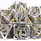7-Piece Hollow Dragon Metal Dice Set – Intricately Carved Polyhedral Dice for D&D, Pathfinder & RPG Tabletop Games Gamers Guild