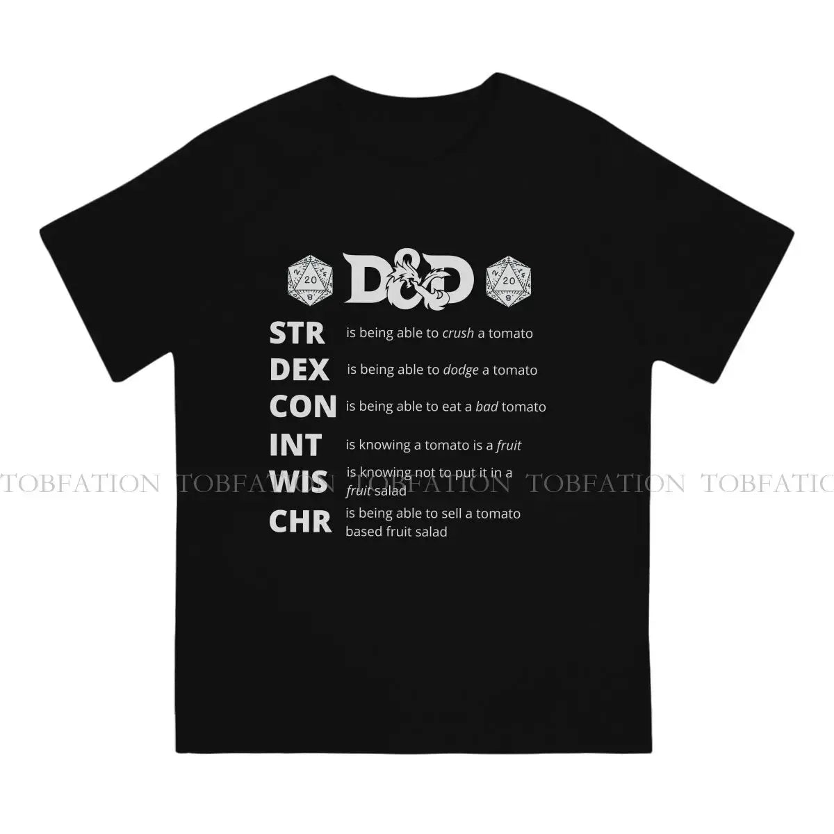 Hip Hop DnD T-Shirt – Fluffy Printed Cotton Tee | Creative Gamer Gift for Men Gamers Guild
