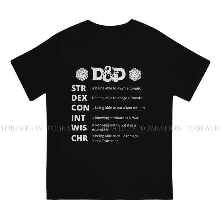Hip Hop DnD T-Shirt – Fluffy Printed Cotton Tee | Creative Gamer Gift for Men Gamers Guild