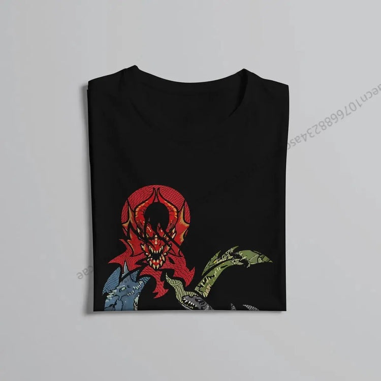 Dragon DND Men’s T-Shirt – Fantasy Graphic Tee | Casual Cotton O-Neck Top Gamers Guild