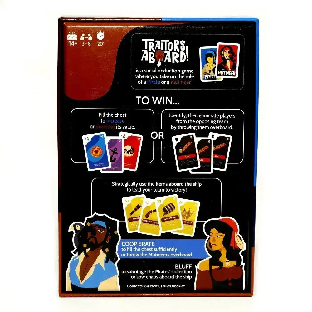 Traitors Aboard – Secret Identity Party Game | Strategy, Bluffing & Betrayal | Award-Winning Family Card Game Gamers Guild