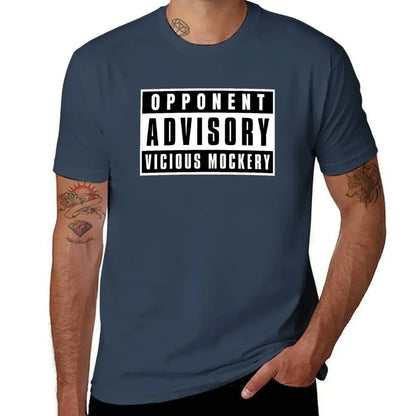 Opponent Advisory: Vicious Mockery T-Shirt – Funny DND Bard Spell Tee | Plus Size RPG Top for Men Gamers Guild