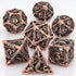 7-Piece Hollow Dragon Metal Dice Set – Intricately Carved Polyhedral Dice for Dungeons & Dragons, Pathfinder & RPG Tabletop Games Gamers Guild