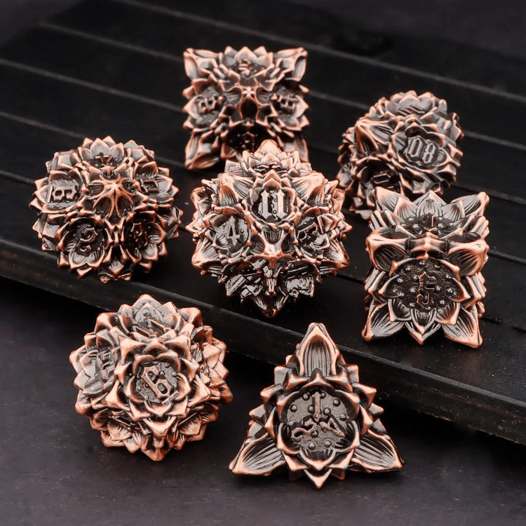 Metal Gear Polyhedral Dice Set – D20 & D6 RPG Dice for D&D, Trailblazer, Warhammer & Tabletop Games Gamers Guild