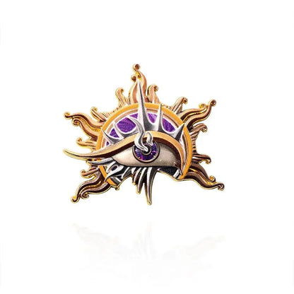 Baldur’s Gate 3 Cosplay Badge Pins – Unisex Metal Brooches for Barbarian, Fighter, Warlock & RPG Fans Gamers Guild