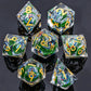 Liquid Core Dice Set – Sharp Edge Resin Polyhedral Dice for D&D, Pathfinder & RPGs Gamers Guild