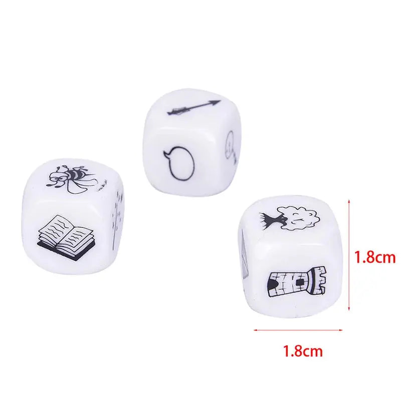 Story Dice Set – 9-Piece Acrylic Puzzle Dice for Creative Storytelling & Board Games  Kids & RPG-Friendly Gamers Guild