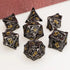 Ancient Gold Hollow Dragon Dice Set – Metal Polyhedral Dice for D&D, Pathfinder & RPGs Gamers Guild