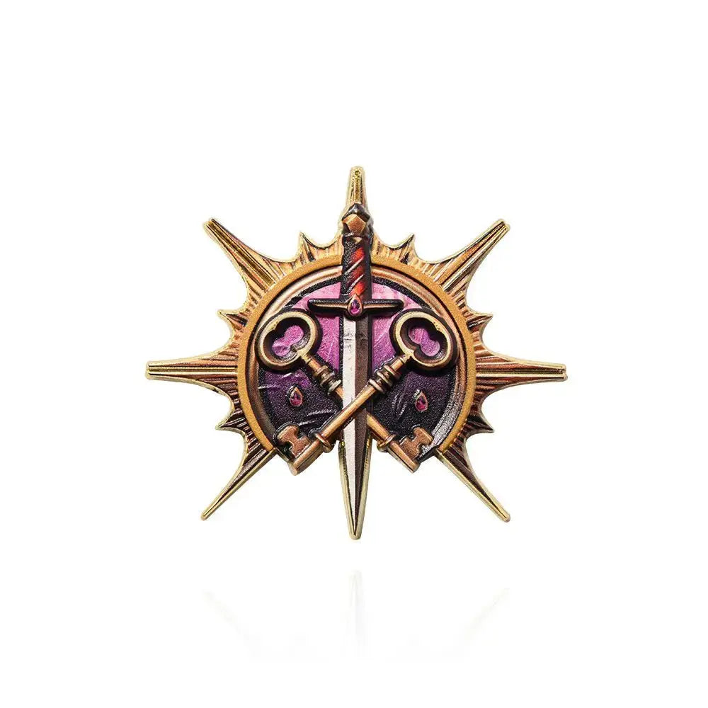 Baldur’s Gate 3 Cosplay Badge Pins – Unisex Metal Brooches for Barbarian, Fighter, Warlock & RPG Fans Gamers Guild