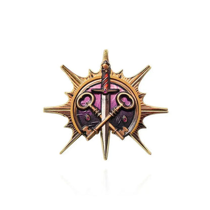 Baldur’s Gate 3 Cosplay Badge Pins – Unisex Metal Brooches for Barbarian, Fighter, Warlock & RPG Fans Gamers Guild