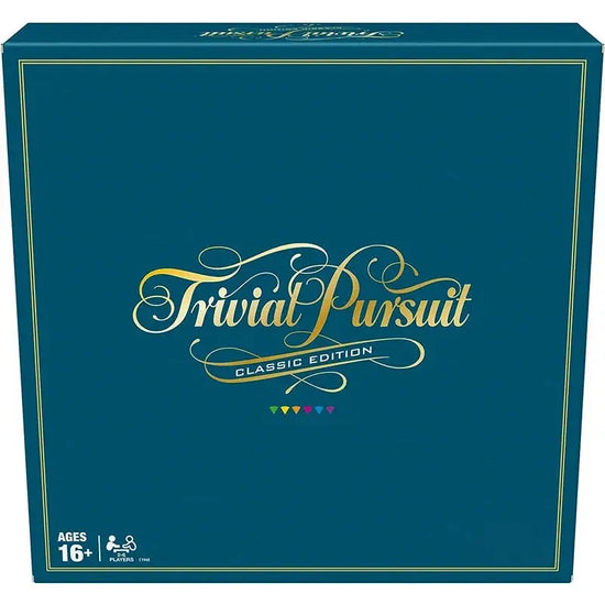 Trivial Pursuit Classic Edition Board Game – Retro 1980s Style | 2400 Questions in 6 Categories | Perfect for Parties & Family Fun Gamers Guild