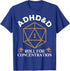 ADHD&D Roll for Concentration T-Shirt – Funny RPG Graphic Tee | Vintage Gamer Shirt for Men & Women Gamers Guild