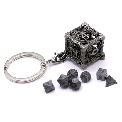 Product Title: Mini Metal Dice Set with D6 Case – 7-Piece Portable Polyhedral Dice Kit for D&D, RPG & Board Games Gamers Guild