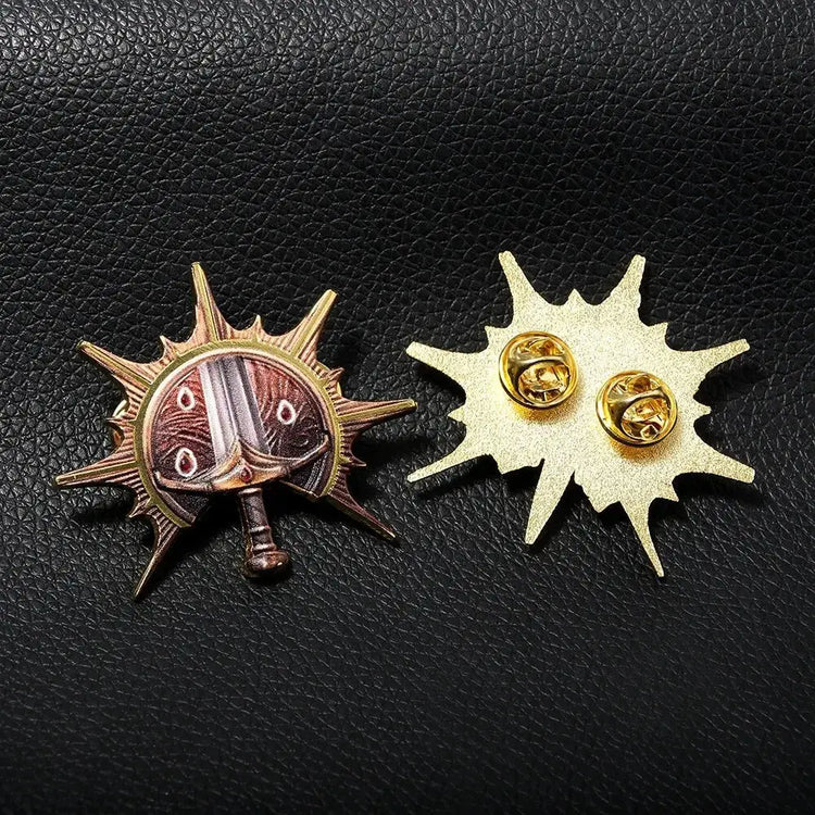 Baldur’s Gate 3 Cosplay Badge Pins – Unisex Metal Brooches for Barbarian, Fighter, Warlock & RPG Fans Gamers Guild