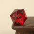 Crystal Quartz D20 – Handwritten Font Gemstone Dice for DND, Pathfinder & RPG Star Path Adventures Gamers Guild