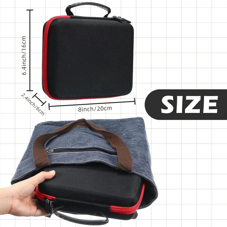 Hard Dice Carrying Case – 70-Slot Storage Bag with Partition for Dungeons & Dragons, RPG & Board Game Accessories Gamers Guild
