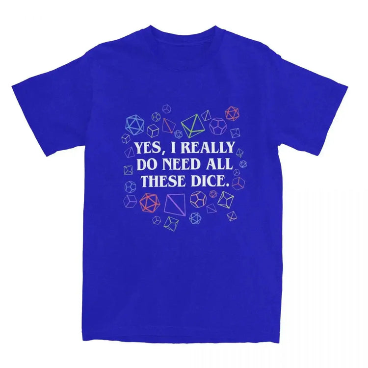 Dungeon & Dragon Dice T-Shirt – 100% Cotton RPG Tee for Men & Women | Tabletop Gaming Fashion Gamers Guild