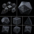 Purple Crystal Stone & Gem Dice Set – Sharp Edge Polyhedral Dice for D&D, Pathfinder & RPGs Gamers Guild