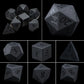 Purple Crystal Stone & Gem Dice Set – Sharp Edge Polyhedral Dice for D&D, Pathfinder & RPGs Gamers Guild