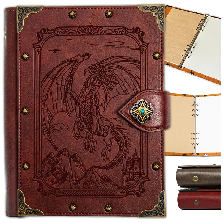 Tree of Life RPG Notebook – A5 Leather Journal for DND, Fantasy Writing & Dungeon Master Notes Gamers Guild